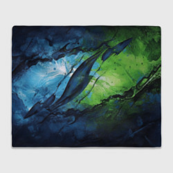 Плед Green blue abstract