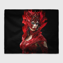 Плед флисовый Красная королева, цвет: 3D-велсофт