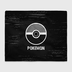 Плед флисовый Pokemon glitch на темном фоне, цвет: 3D-велсофт