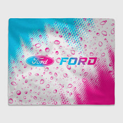 Плед Ford neon gradient style: надпись и символ