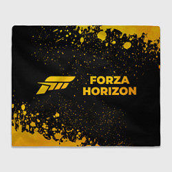 Плед Forza Horizon - gold gradient: надпись и символ