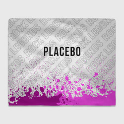Плед флисовый Placebo rock legends: символ сверху, цвет: 3D-велсофт