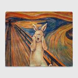 Плед флисовый Картина Крик - кролик, цвет: 3D-велсофт