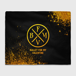 Плед Bullet For My Valentine - gold gradient