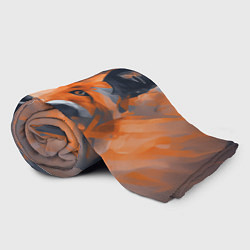 Плед флисовый Нарисованная огненная лиса, цвет: 3D-велсофт — фото 2
