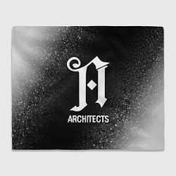 Плед Architects glitch на темном фоне