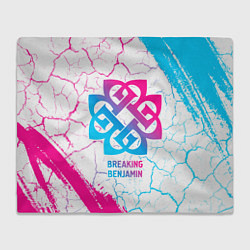 Плед Breaking Benjamin neon gradient style