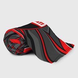 Плед флисовый Ducati - red stripes, цвет: 3D-велсофт — фото 2