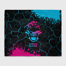 Плед флисовый Goblin Slayer - neon gradient, цвет: 3D-велсофт