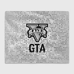 Плед GTA glitch на светлом фоне