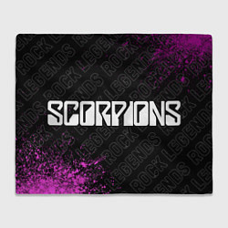 Плед Scorpions rock legends: надпись и символ