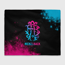 Плед Nickelback - neon gradient