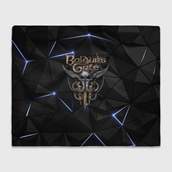 Плед Baldurs Gate 3 black blue