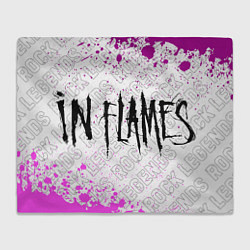 Плед In Flames rock legends: надпись и символ