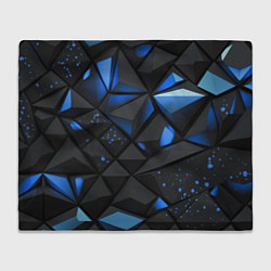 Плед Blue black texture