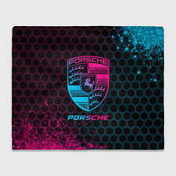 Плед Porsche - neon gradient