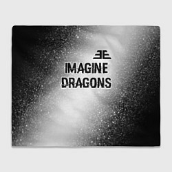 Плед Imagine Dragons glitch на светлом фоне: символ све