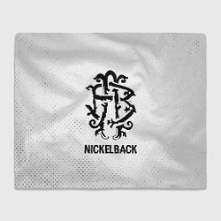 Плед Nickelback glitch на светлом фоне