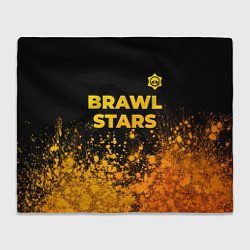 Плед Brawl Stars - gold gradient: символ сверху