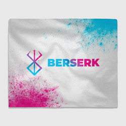 Плед Berserk neon gradient style: надпись и символ