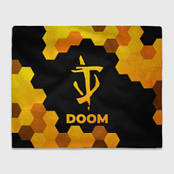 Плед Doom - gold gradient