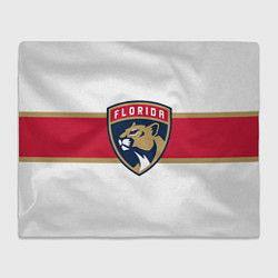 Плед флисовый Florida panthers - uniform - hockey, цвет: 3D-велсофт