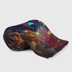 Плед флисовый Дракончик и осень, цвет: 3D-велсофт — фото 2
