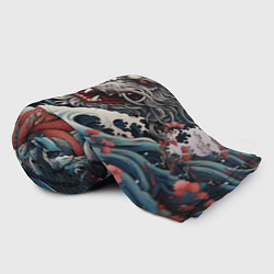 Плед флисовый Морской дракон Irezumi, цвет: 3D-велсофт — фото 2