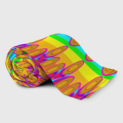Плед флисовый Хохлома вариант 2, цвет: 3D-велсофт — фото 2