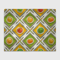 Плед Fruits and berries pattern