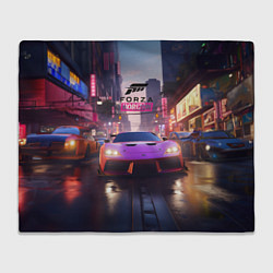 Плед флисовый Forza Horizon street racing, цвет: 3D-велсофт