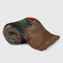 Плед флисовый Лягушка Пепе натуральная, цвет: 3D-велсофт — фото 2