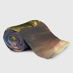 Плед флисовый Натуральная лягушка Пепе, цвет: 3D-велсофт — фото 2