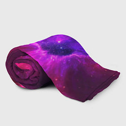 Плед флисовый Бескрайнее космическое пространство - галактика, цвет: 3D-велсофт — фото 2