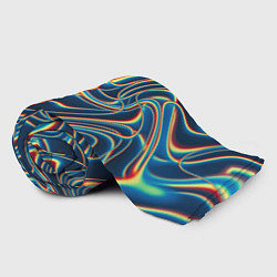 Плед флисовый Abstract waves, цвет: 3D-велсофт — фото 2
