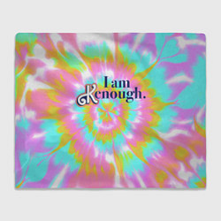 Плед I am Kenough - retro tie-dye