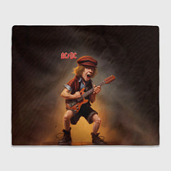 Плед флисовый ACDC art, цвет: 3D-велсофт