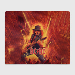 Плед ACDC rock music fire