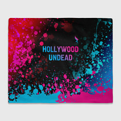 Плед Hollywood Undead - neon gradient: символ сверху