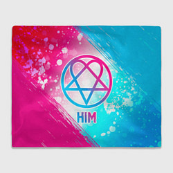 Плед HIM neon gradient style