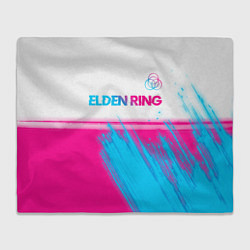Плед Elden Ring neon gradient style: символ сверху