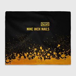 Плед Nine Inch Nails - gold gradient: символ сверху