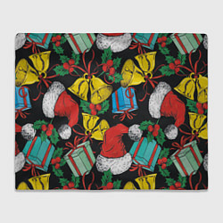 Плед Узор с рождественскими колокольчиками