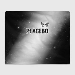 Плед Placebo glitch на светлом фоне: символ сверху