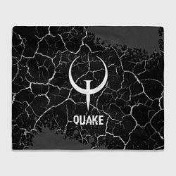 Плед Quake glitch на темном фоне