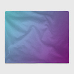 Плед флисовый Градиент - слива в небе, цвет: 3D-велсофт