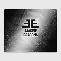 Плед Imagine Dragons glitch на светлом фоне