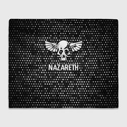 Плед Nazareth glitch на темном фоне