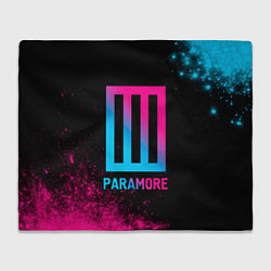 Плед Paramore - neon gradient