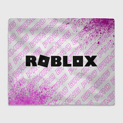 Плед флисовый Roblox pro gaming по-горизонтали, цвет: 3D-велсофт
